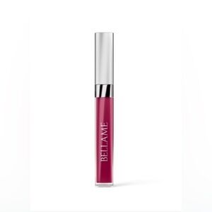 NEW-Bellame VELVET LUXE LIP STAIN infused with Baobab oil. Fuchsia Flirt
